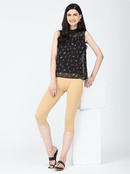 Robinbosky Premium Women Capri Cotton Leggings