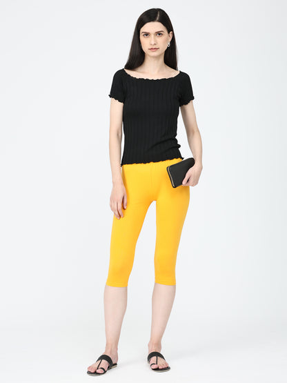 Robinbosky Premium Women Capri Cotton Leggings