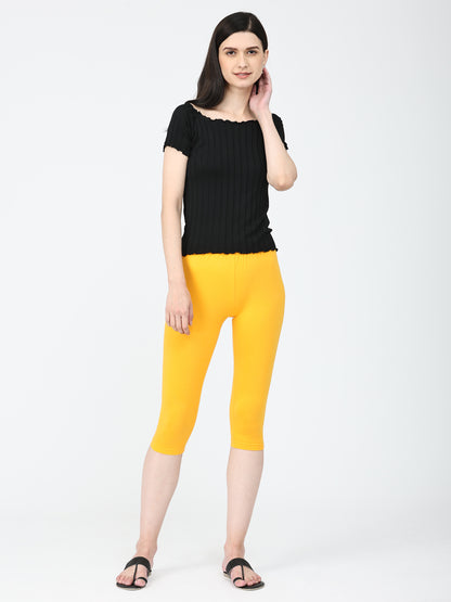 Robinbosky Premium Women Capri Cotton Leggings