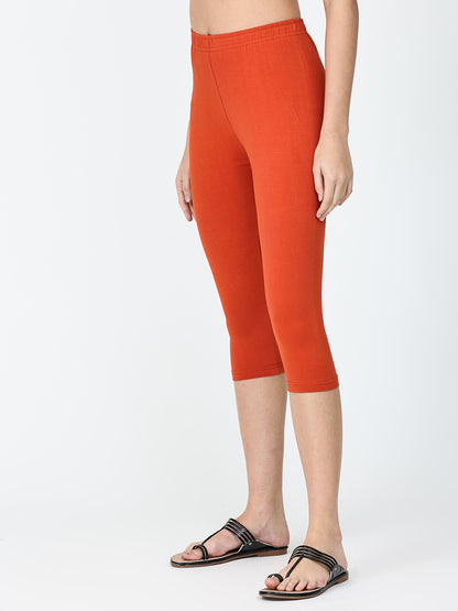 Robinbosky Premium Women Capri Cotton Leggings
