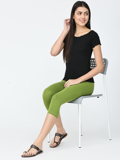 Robinbosky Premium Women Capri Cotton Leggings