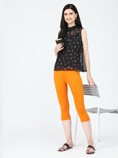 Robinbosky Premium Women Capri Cotton Leggings