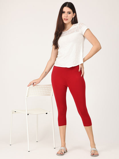 Robinbosky Premium Women Capri Cotton Leggings