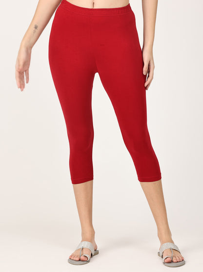 Robinbosky Premium Women Capri Cotton Leggings