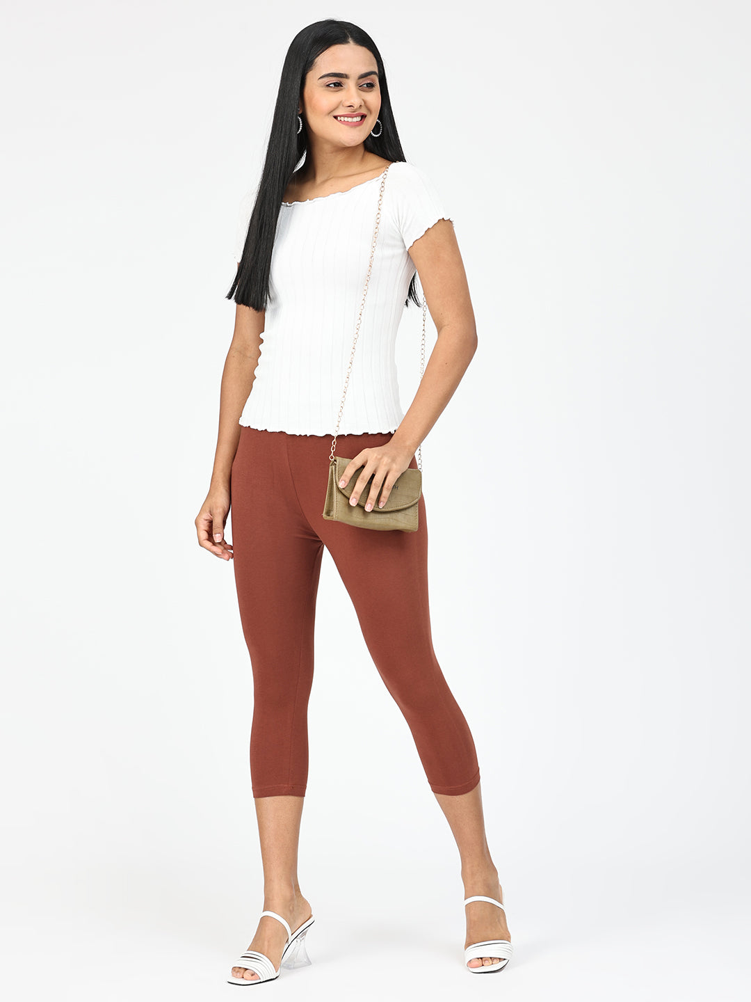 Robinbosky Premium Women Capri Cotton Leggings