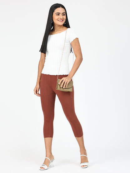 Robinbosky Premium Women Capri Cotton Leggings