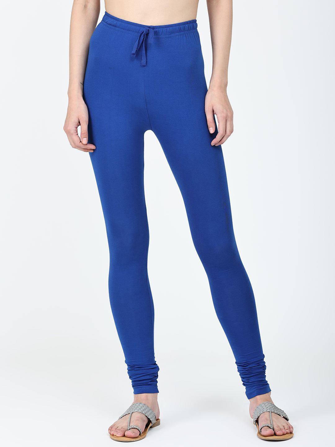Robinbosky Premium Women Churidar Cotton Leggings in Royal Blue