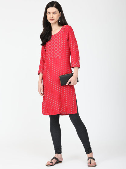 Robinbosky Premium Women Churidar Cotton Leggings in Antra Mel