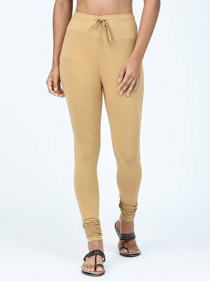 Robinbosky Premium Women Churidar Cotton Leggings in sandal