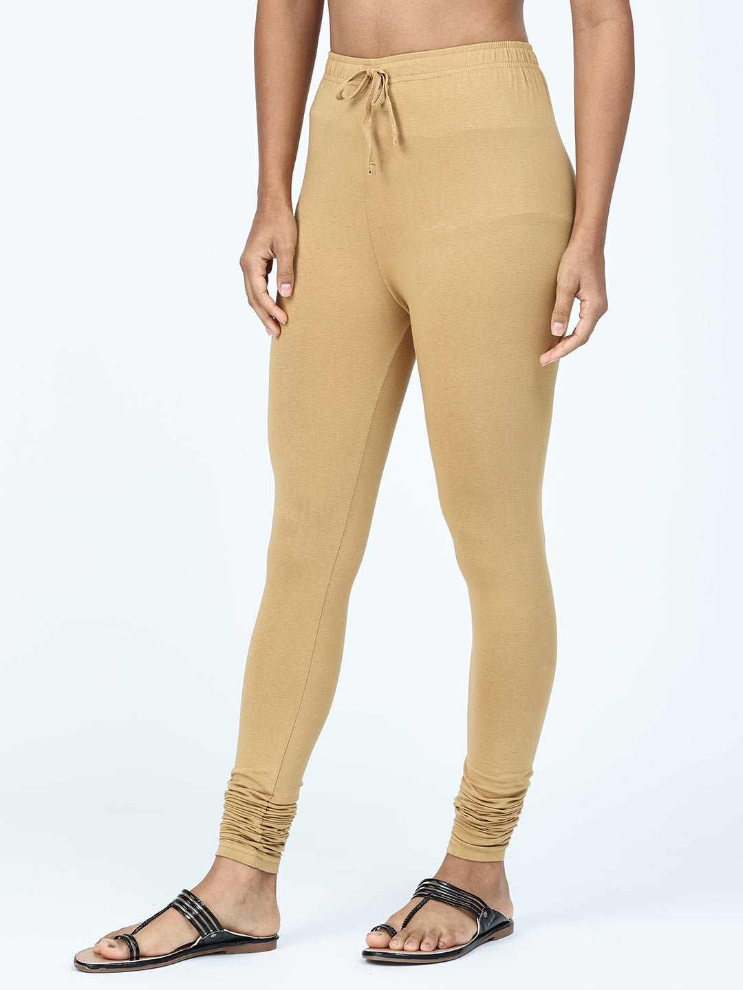 Robinbosky Premium Women Churidar Cotton Leggings in sandal