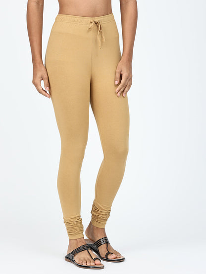 Robinbosky Premium Women Churidar Cotton Leggings in sandal