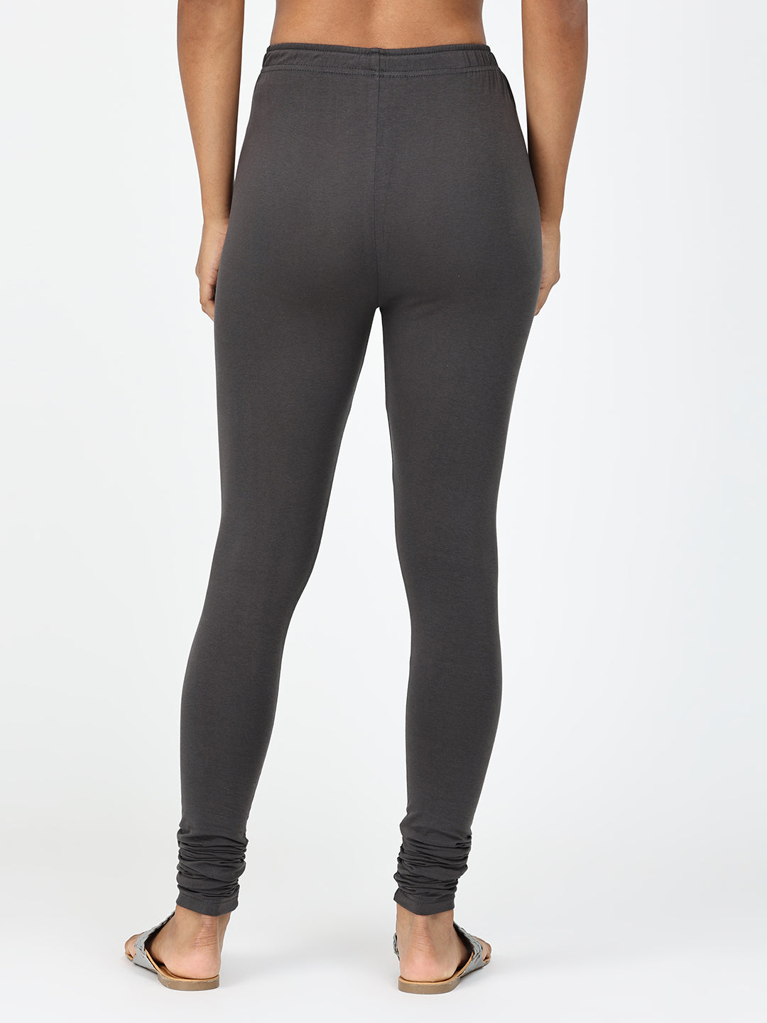 Robinbosky Premium Women Churidar Cotton Leggings in Steel Grey
