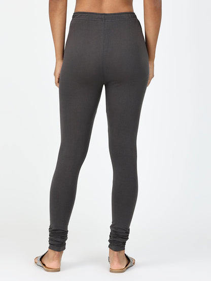 Robinbosky Premium Women Churidar Cotton Leggings in Steel Grey