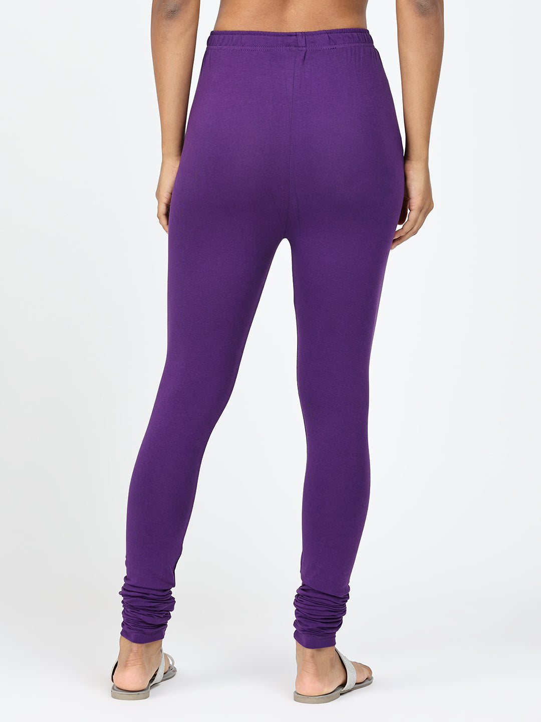 Robinbosky Premium Women Churidar Cotton Leggings in Grape